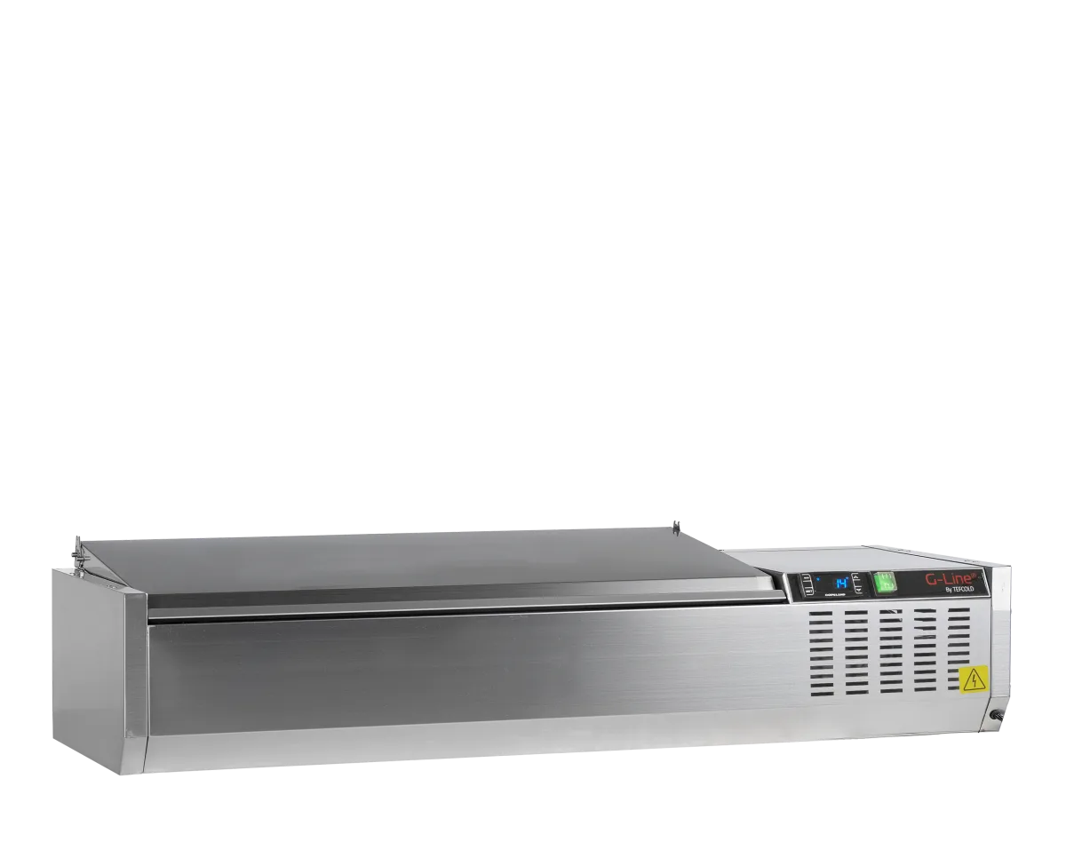 GVC33-120 S/S Gastronorm Topping Shelf  With Lid