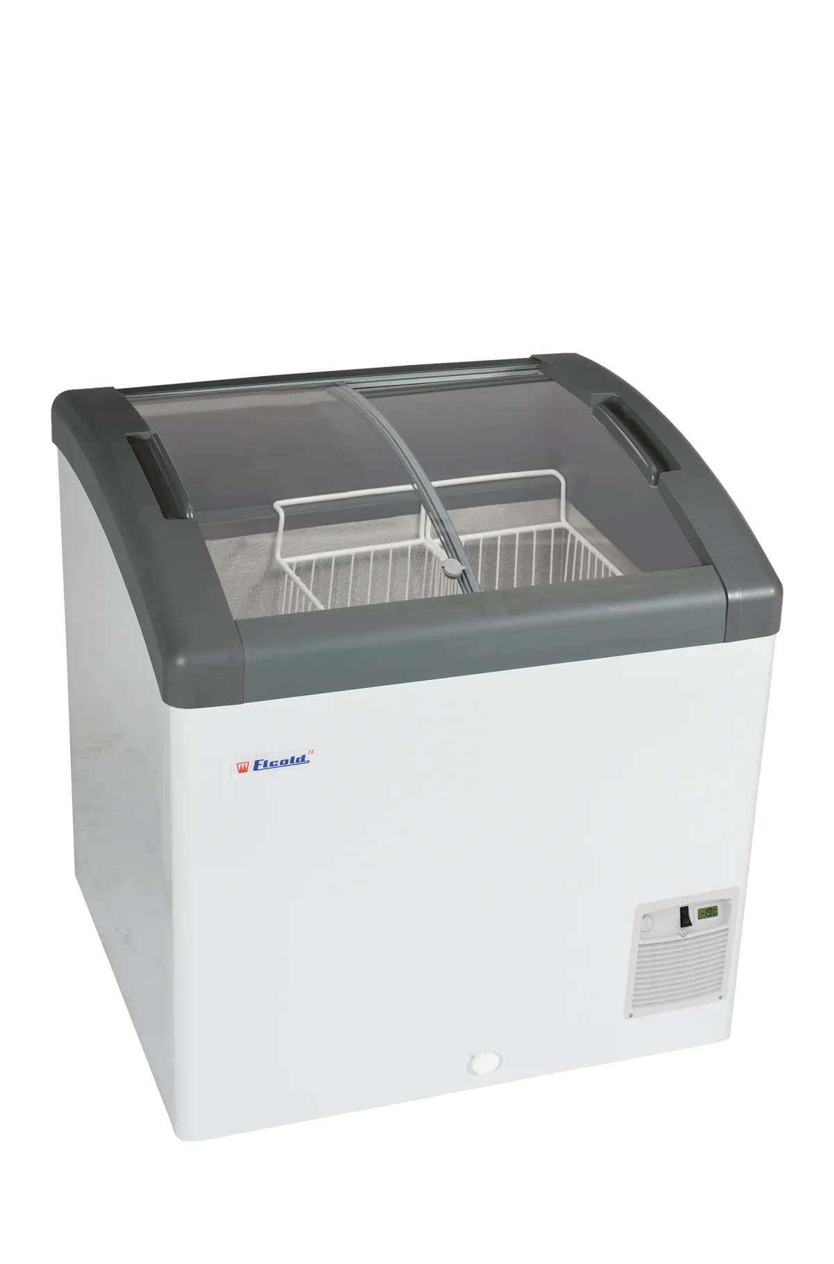 FOCUS 73 Sliding Curved Glass Lid Chest Freezer
