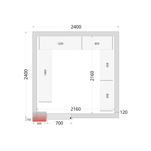 CRNF2424 Shelf Kit