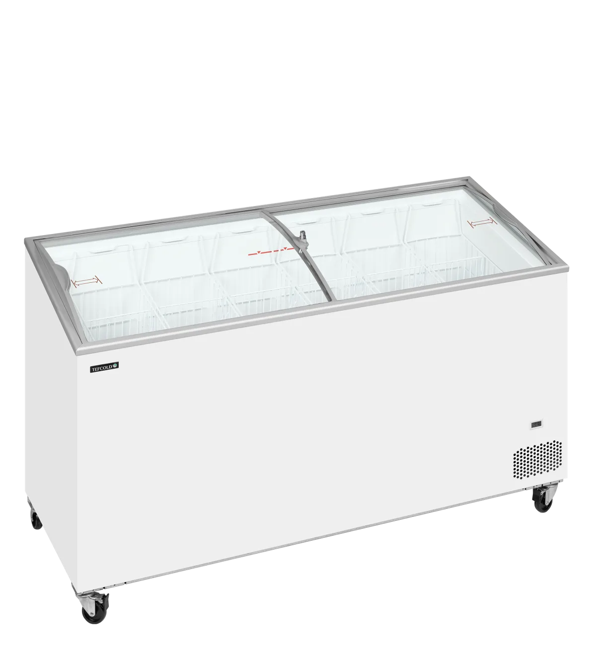 IC502SCEB Sliding Curved Glass Lid Chest Freezer