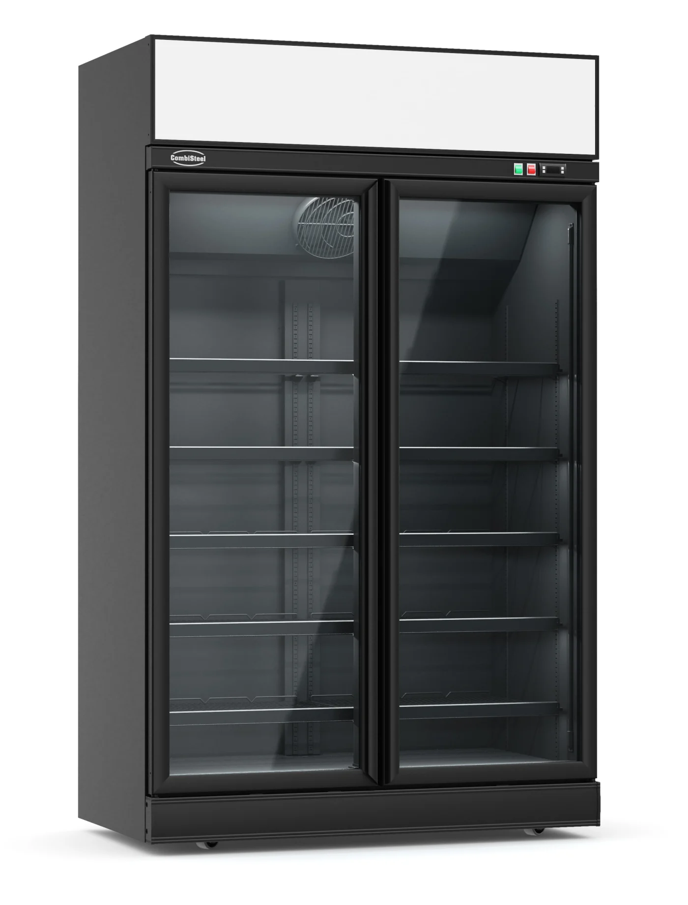 Refrigerator 2 Glass Doors Black INS-1000R BL