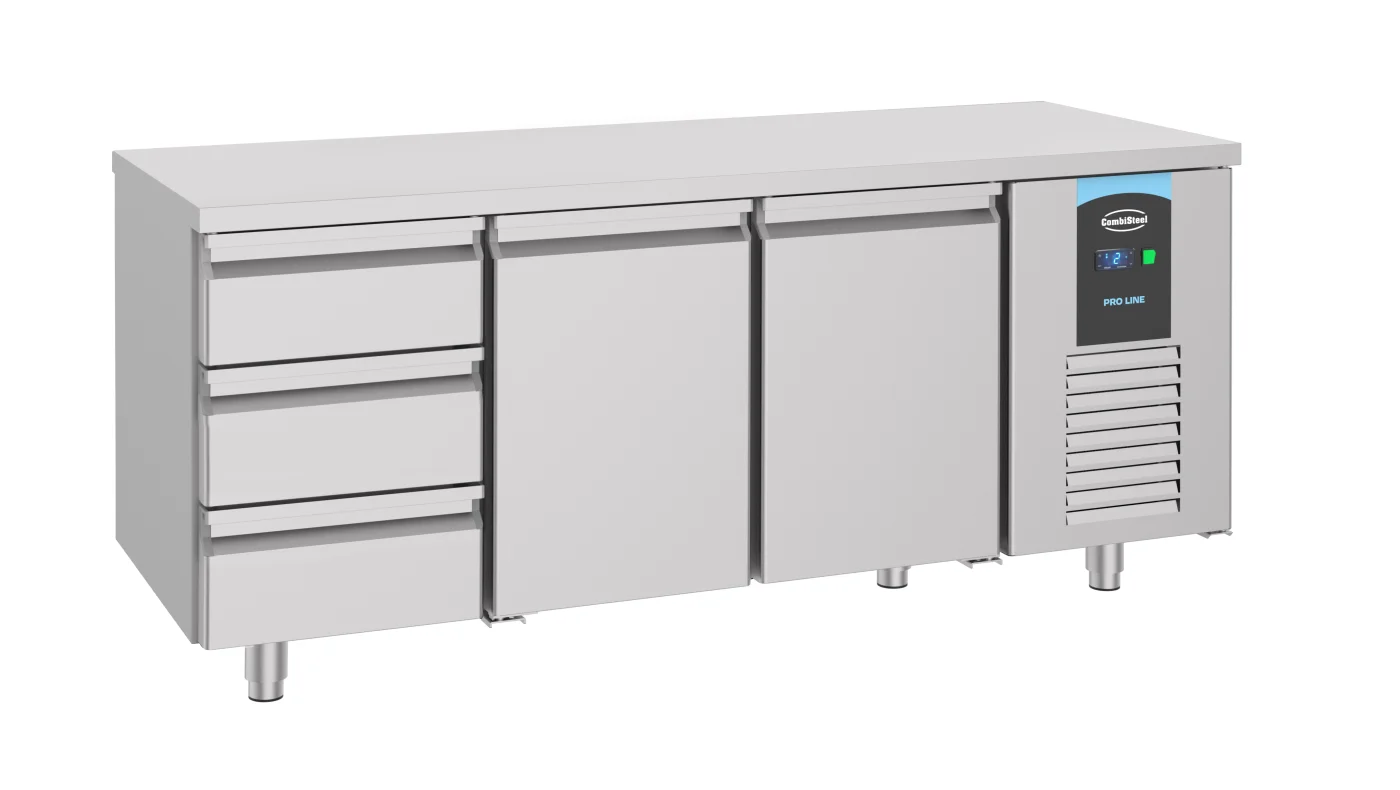 700 Refrigerated Counter 2 Doors 3 Drawers Energy Line