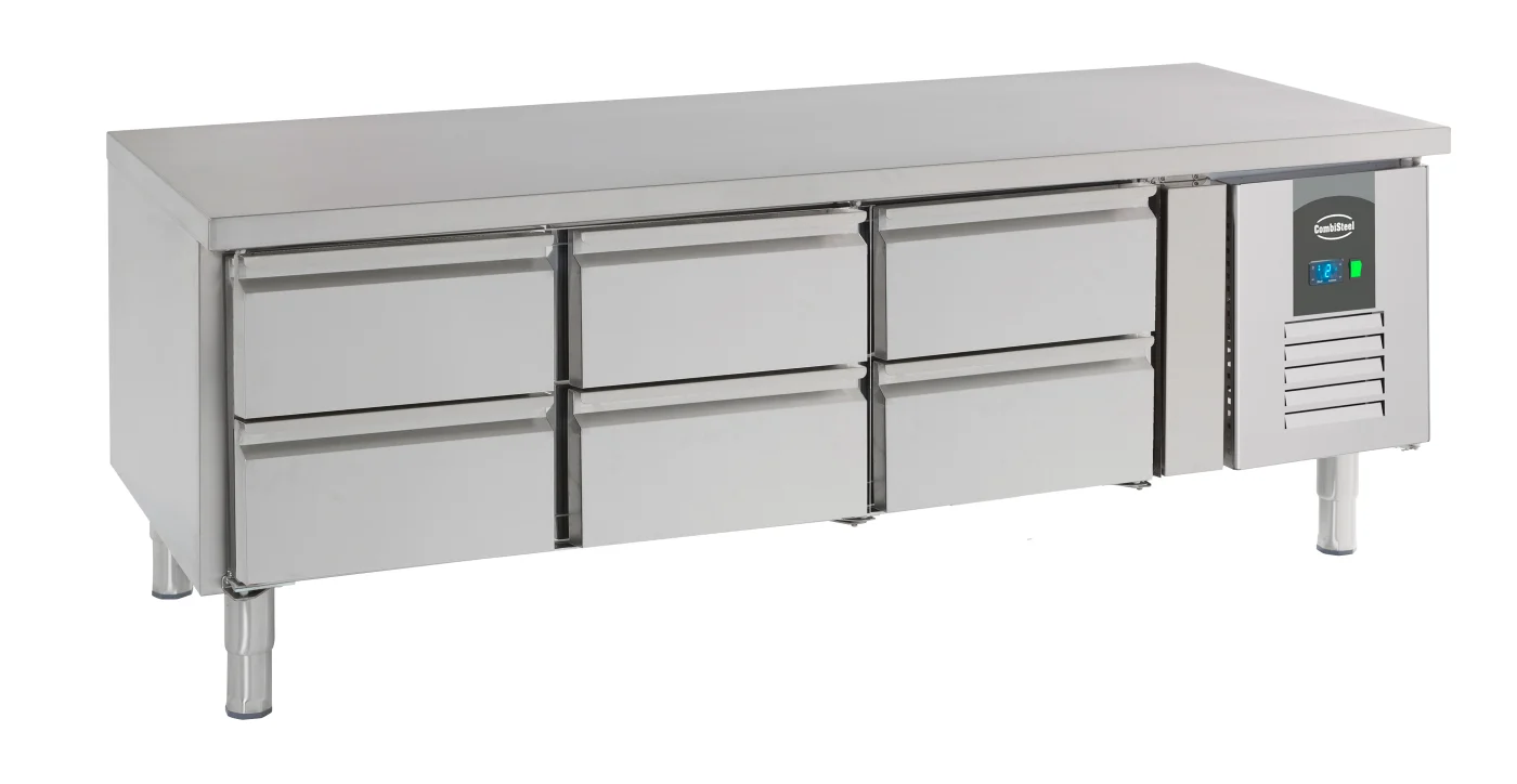 Refrigerated Counter 650 Height 6 Drawers